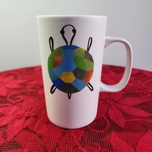 Starbucks White Mug with Colorful Turtle Design